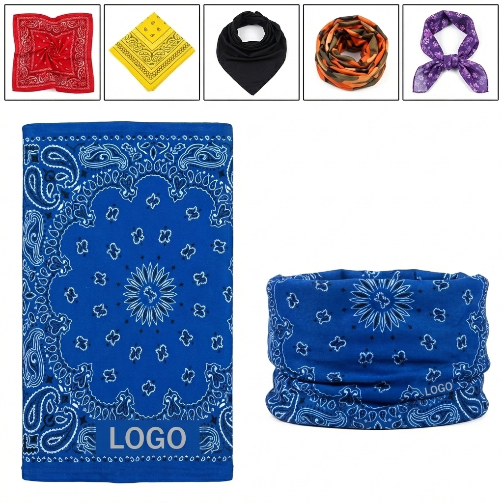 Multi-Functional Dye Sublimation Headband, Neck Gaiter, and Lightweight Hood