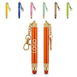 7-Color Touchscreen Stylus Pen with Keychain