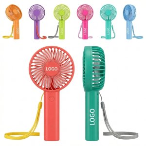 USB Rechargeable Handheld Fan with 3 Speeds & Ultra-Quiet Operation