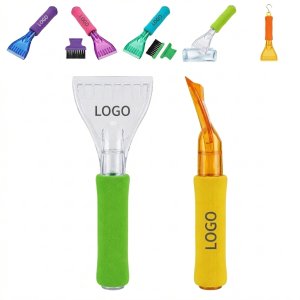 Multi-Color Ergonomic Ice Scraper & Snow Brush for Cars