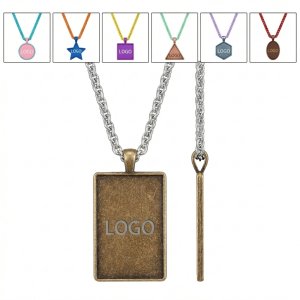 Unisex Modular Pendant Necklace with Interchangeable Charms