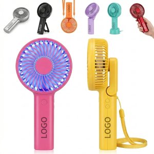 Foldable Personal Cooling Fan with 5 Speeds, USB Powered and Hands-Free Stand