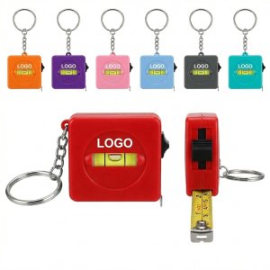 Keychain Multi-Tool: Mini Tape Measure with Built-In Level and Dual Scales